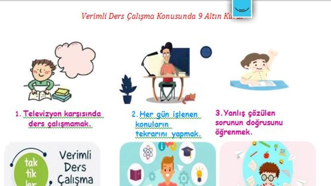 VERİMLİ DERS ÇALIŞMA BROŞÜRÜ